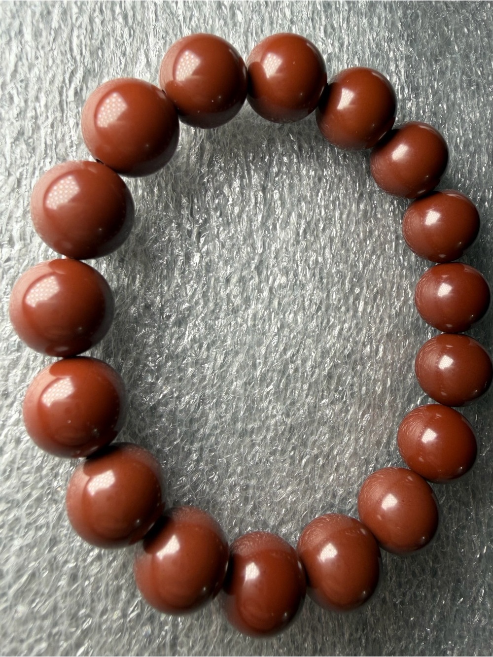 Stunning Fall 11MM Rich Chocolate Agate Natural Crystal Bracelet